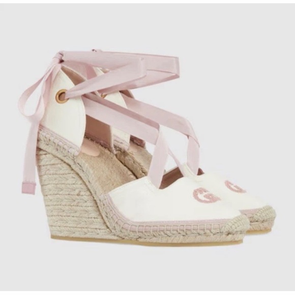 Gucci Women's Espadrille Wedges - Picture 4 of 5
